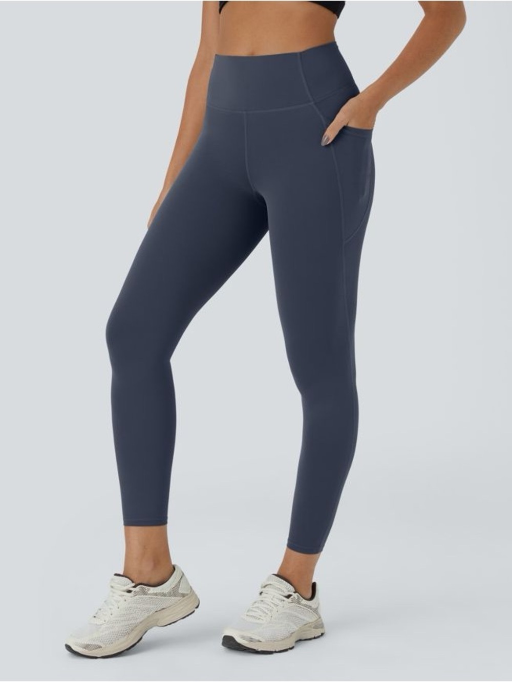 Halara UltraSculpt Mood Indigo Leggings Medium High Waisted Tummy Control